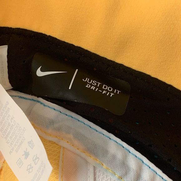 NWOT Nike Dri-Fit Perforated Running Bucket Hat Cap Yellow Unisex Size L/XL - Picture 5 of 7